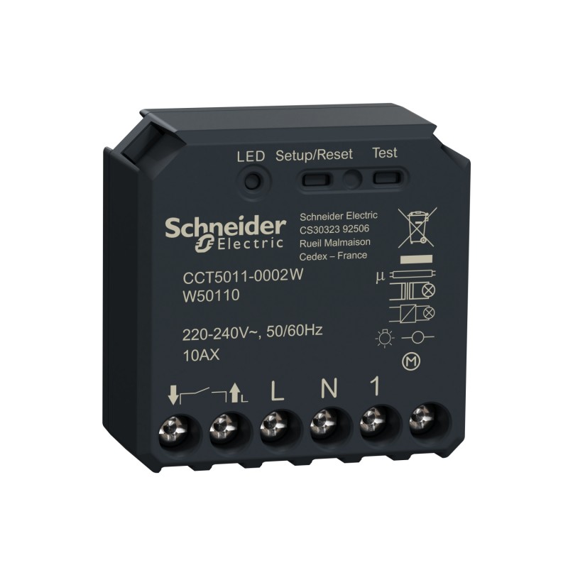 Wiser - micromodule interrupteur lumineux pour éclairage - ZigBee -  Schneider CCT5011-0002W